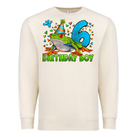 Sandshell birthday boy frog age 6 Premium Sweatshirt - LillyAllenDesigns
