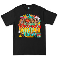 Black she works willingly with her hands teacher Premium Tee - NancyCooperArtShop