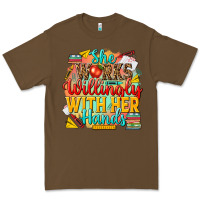 Cacao she works willingly with her hands teacher Premium Tee - NancyCooperArtShop
