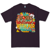 Plum she works willingly with her hands teacher Premium Tee - NancyCooperArtShop