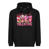 Black Coffee Is MY Valentine Heavyweight Hoodie - CowhideDigitalArt