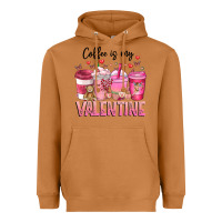 Meerkat Coffee Is MY Valentine Heavyweight Hoodie - CowhideDigitalArt