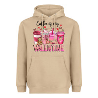 Mushroom Coffee Is MY Valentine Heavyweight Hoodie - CowhideDigitalArt