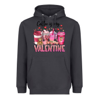 Smoke Coffee Is MY Valentine Heavyweight Hoodie - CowhideDigitalArt