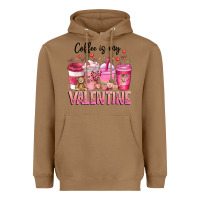 Toasted Coconut Coffee Is MY Valentine Heavyweight Hoodie - CowhideDigitalArt