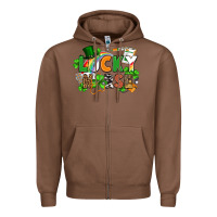 Chestnut lucky nurse St. Patrick's Day Zipper Hoodie - FaDigitalArtStudio