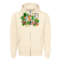 Sandshell lucky nurse St. Patrick's Day Zipper Hoodie - FaDigitalArtStudio