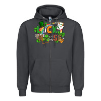 Lucky Nurse St. Patrick's Day Zipper Hoodie | Teevron