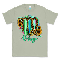 Matcha Virgo Zodiac Sign Sunflower Leopard Serape Classic Tee - RanaPortraitStore