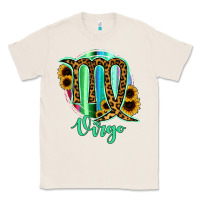 Natural Virgo Zodiac Sign Sunflower Leopard Serape Classic Tee - RanaPortraitStore