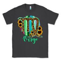 Virgo Zodiac Sign Sunflower Leopard Serape Classic Tee | Teevron