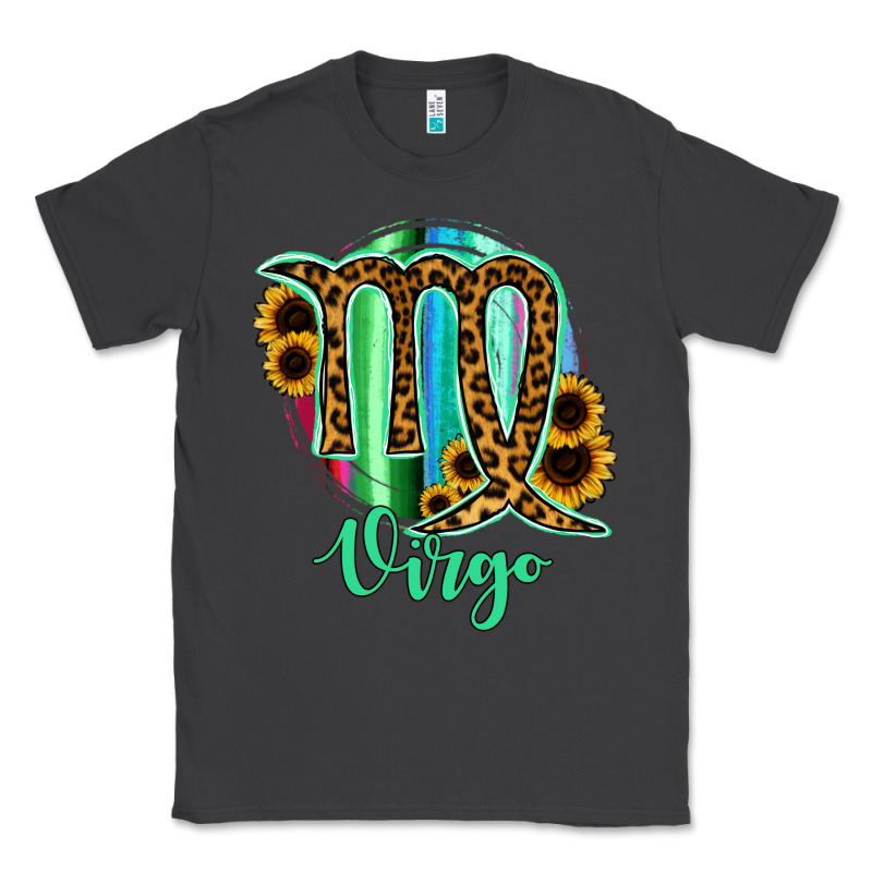 Virgo Zodiac Sign Sunflower Leopard Serape Classic Tee by RanaPortraitStore | Teevron