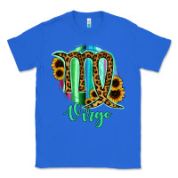 True Royal Virgo Zodiac Sign Sunflower Leopard Serape Classic Tee - RanaPortraitStore