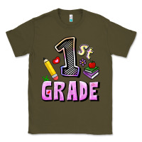 Army Green First Grade Classic Tee - RanaPortraitStore