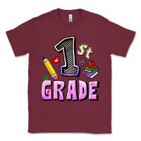Burgundy First Grade Classic Tee - RanaPortraitStore