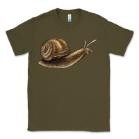 Army Green snail Classic Tee - LillyAllenDesigns