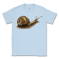Dusty Blue snail Classic Tee - LillyAllenDesigns