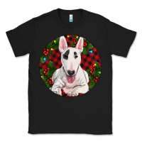 Black Christmas Bull Terrier Classic Tee - RanaPortraitStore