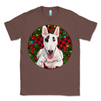 Chestnut Christmas Bull Terrier Classic Tee - RanaPortraitStore