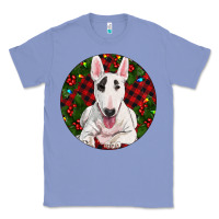Colony Blue Christmas Bull Terrier Classic Tee - RanaPortraitStore
