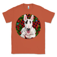Copper Christmas Bull Terrier Classic Tee - RanaPortraitStore