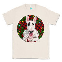 Natural Christmas Bull Terrier Classic Tee - RanaPortraitStore