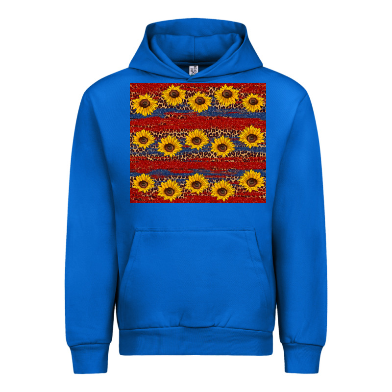 Usa And Sunflower Pattern Urban Hoodie by Artiststas | Teevron