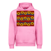 Fuchsia Pink usa and sunflower pattern Urban Hoodie - Artiststas