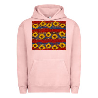Pigment Salmon usa and sunflower pattern Urban Hoodie - Artiststas