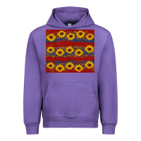 Tulip usa and sunflower pattern Urban Hoodie - Artiststas