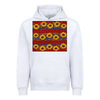 White usa and sunflower pattern Urban Hoodie - Artiststas