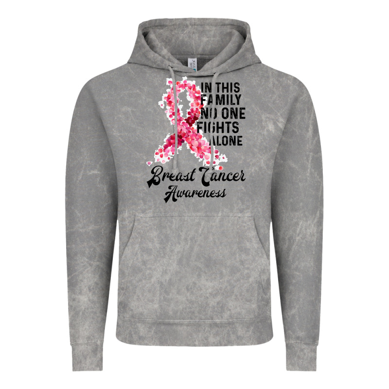 In This Family Fights Alone Breast Cancer Awareness Vintage Hoodie by Bettercallsaul | Teevron