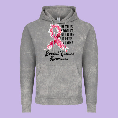In This Family Fights Alone Breast Cancer Awareness Vintage Hoodie Designed By Bettercallsaul