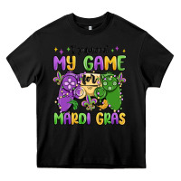 Black i paused my game for mardi gras Heavy Core Tee - MaliasSmallBusiness