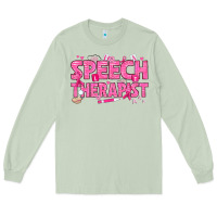 Matcha breast cancer speech therapist Long Sleeve Tee - texasbilliewilder