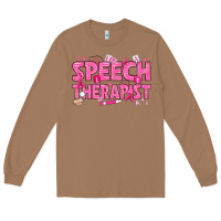Toasted Coconut breast cancer speech therapist Long Sleeve Tee - texasbilliewilder