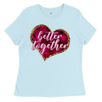 Baby Blue better together Ladies Tee - NancyCooperArtShop