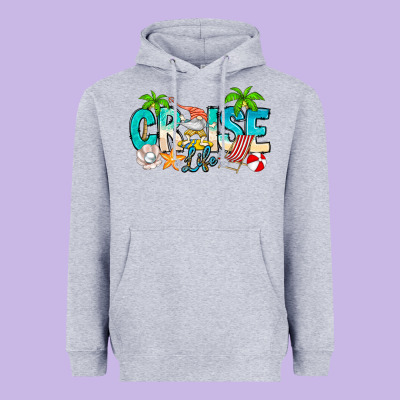 Cruise Life Heavyweight Hoodie Designed By Cowhidedigitalart
