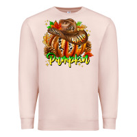 Pale Pink Hello Pumpkin Premium Sweatshirt - CowhideDigitalArt