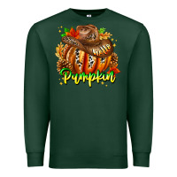 Sports Green Hello Pumpkin Premium Sweatshirt - CowhideDigitalArt