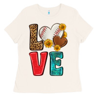 Bone western love baseball Ladies Tee - NancyCooperArtShop