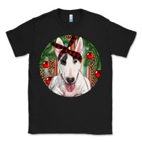 Black Christmas Bull Terrier Classic Tee - RanaPortraitStore