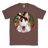 Chestnut Christmas Bull Terrier Classic Tee - RanaPortraitStore
