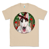 Mushroom Christmas Bull Terrier Classic Tee - RanaPortraitStore