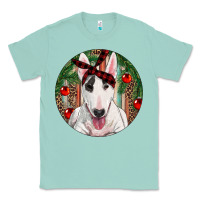 Seafoam Christmas Bull Terrier Classic Tee - RanaPortraitStore