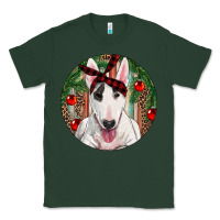 Sports Green Christmas Bull Terrier Classic Tee - RanaPortraitStore