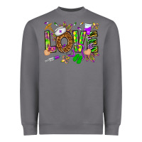 Storm Mardi Gras love Nurse Heavyweight Sweatshirt - HowdyJamesFarm