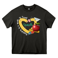 Asphalt teaching is a work of heart Heavy Core Tee - JahusDesignShop
