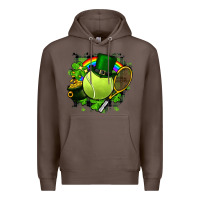 Coffee St. Patrick's Day Tennis Premium Hoodie - FaDigitalArtStudio