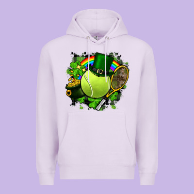 St. Patrick's Day Tennis Premium Hoodie Designed By Fadigitalartstudio